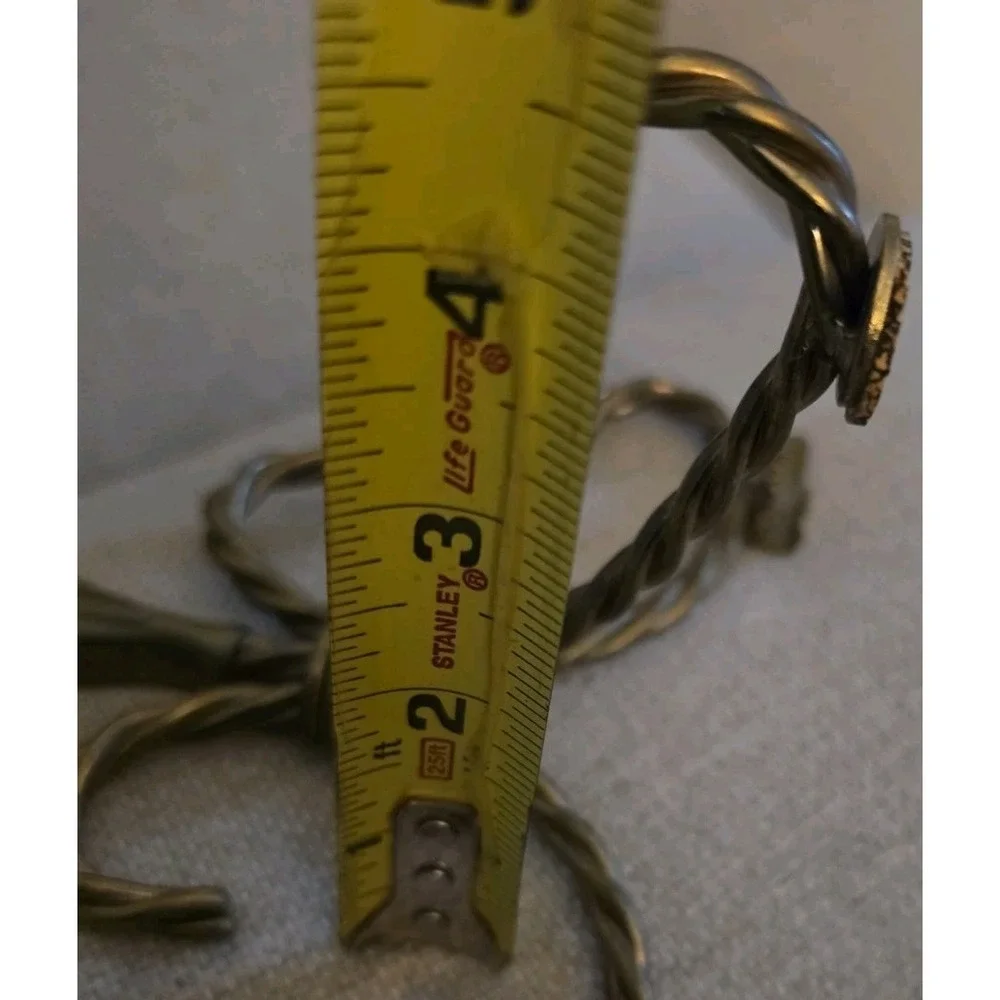 VTG Set 2 Hollywood Regency Brass Twisted Rope Wall Shelf Brackets Era 1970s-80s